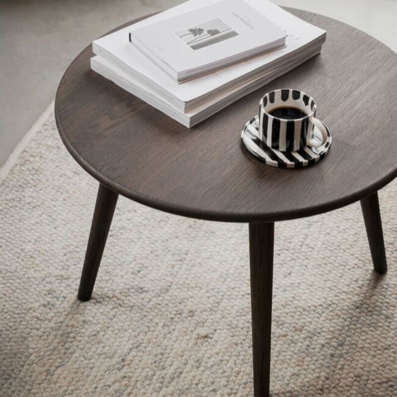 Rowico Home Tompkins pyöreä sohvapöytä Ø60 cm ruskea tammi